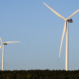 Tuulivoimahankkeen tavoitteena on lisätä SCA:n sähkön omavaraisuutta. Kuvassa Posion yhteismetsän Murtotuulen tuulipuisto Murtotunturilla Posiolla.