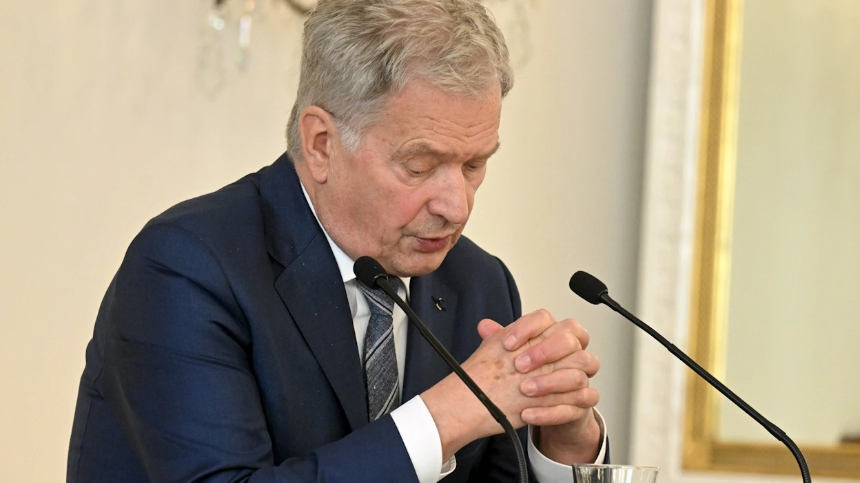 Presidentti Niinistö varoitteli ydinaseiden käytön vaaroista myös aiemmin tässä kuussa Poliitikan toimittajien tapaamisessa. LEHTIKUVA / Jussi Nukari.