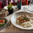 Ravintola Tilan listalla on runsaasti gluteenittomia vaihtoehtoja. Annoksen juusto on tilan omaa leipäjuustoa.