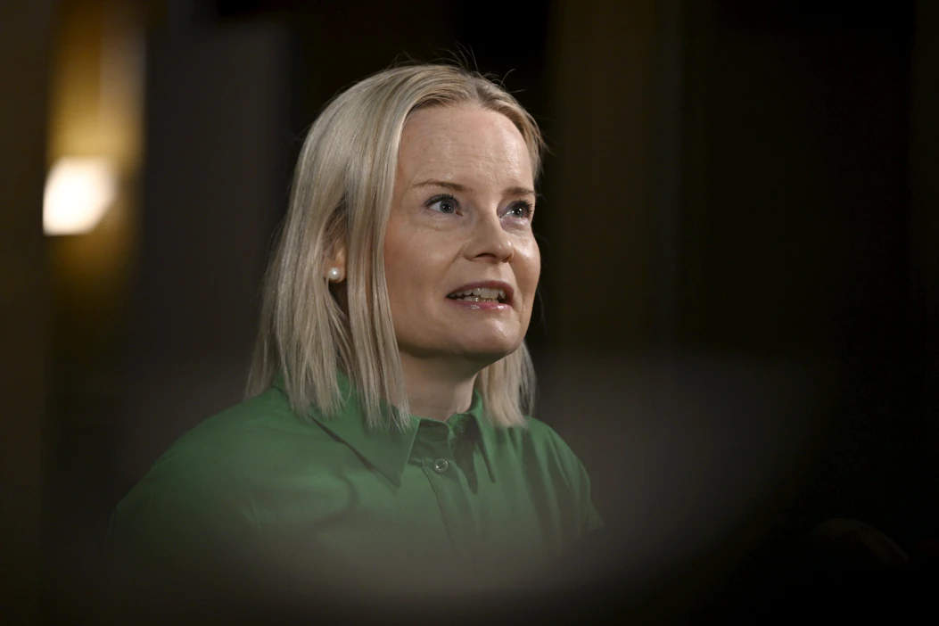 Riikka Purran mukaan muutama neuvotteluiden jaosto on saanut työnsä valmiiksi. LEHTIKUVA / EMMI KORHONEN.
