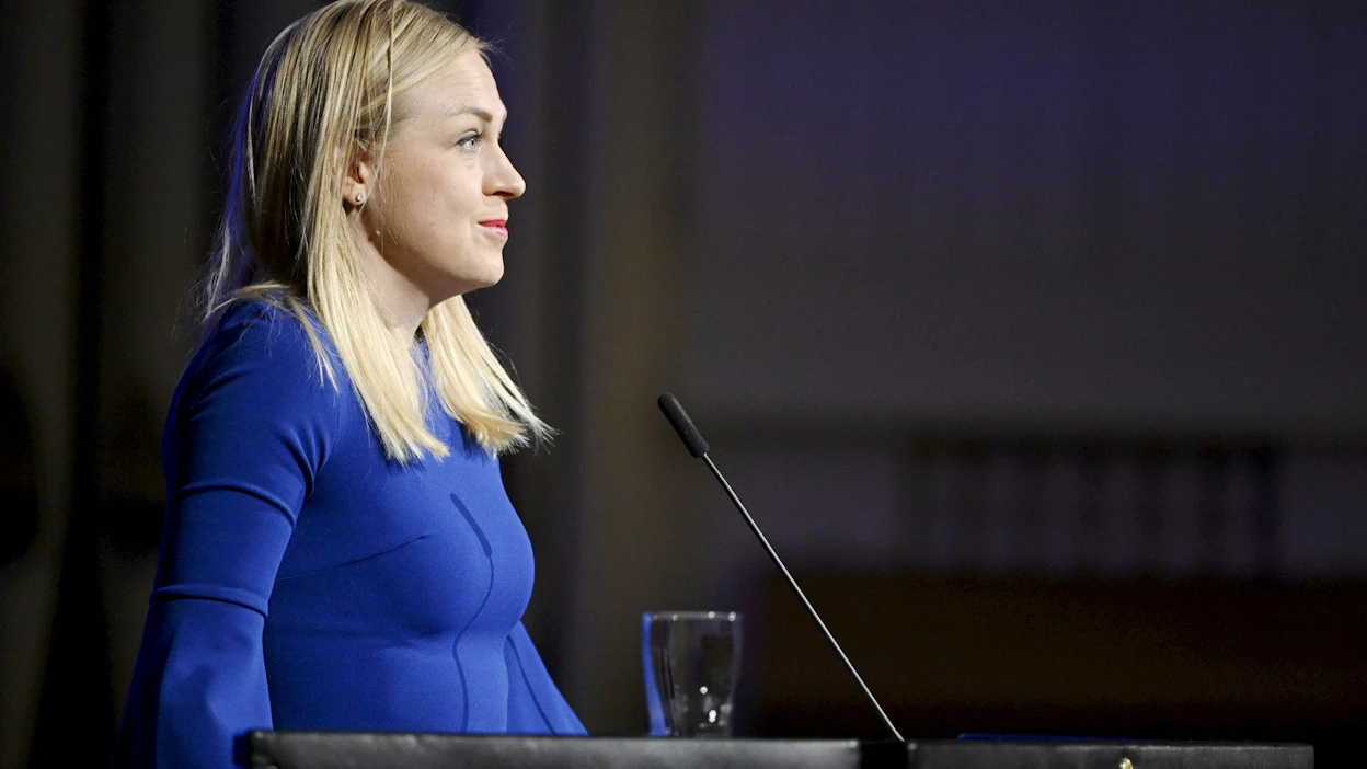 Ulkoministeri Elina Valtosen (kok.) mukaan Suomi sitoutuu julkilausumassa kahden valtion mallin edistämiseen. Arkistokuva. LEHTIKUVA / Antti Aimo-Koivisto.