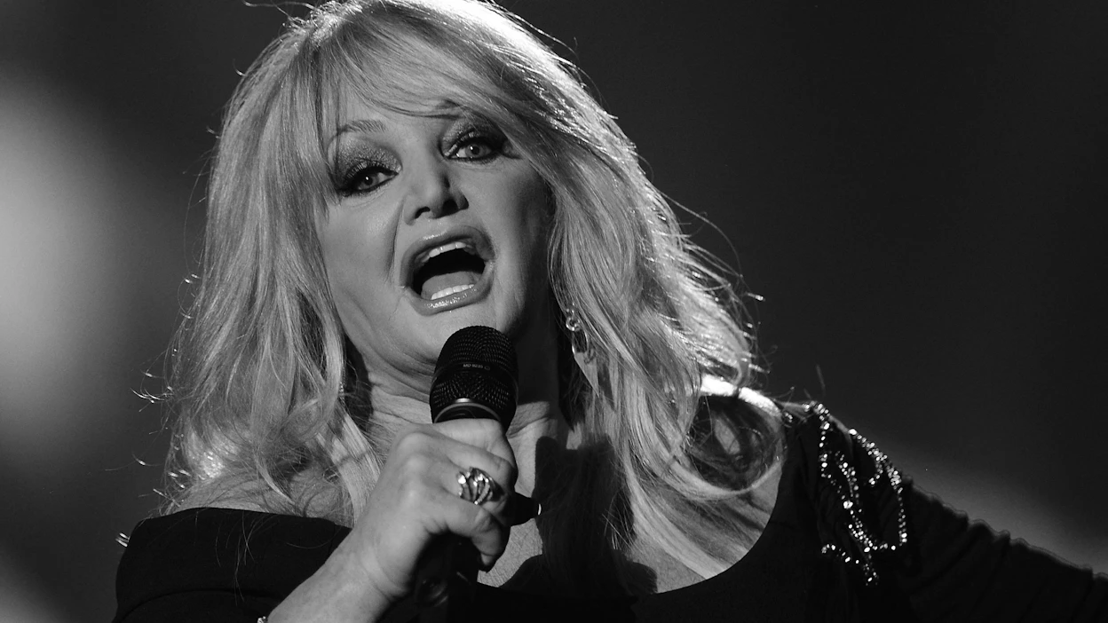 Bonnie Tyler muistetaan muun muassa jättihiteistään Total Eclipse of the Heart ja It's a Heartache. AFP/LEHTIKUVA.