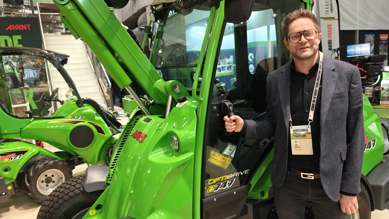 Avant Technon toimitusjohtaja Jani Käkelä näkee, että messuosallistuminen Agritecnikaan on tärkeää vaikkei edes olla yrityksen ydinmarkkina-alueella.