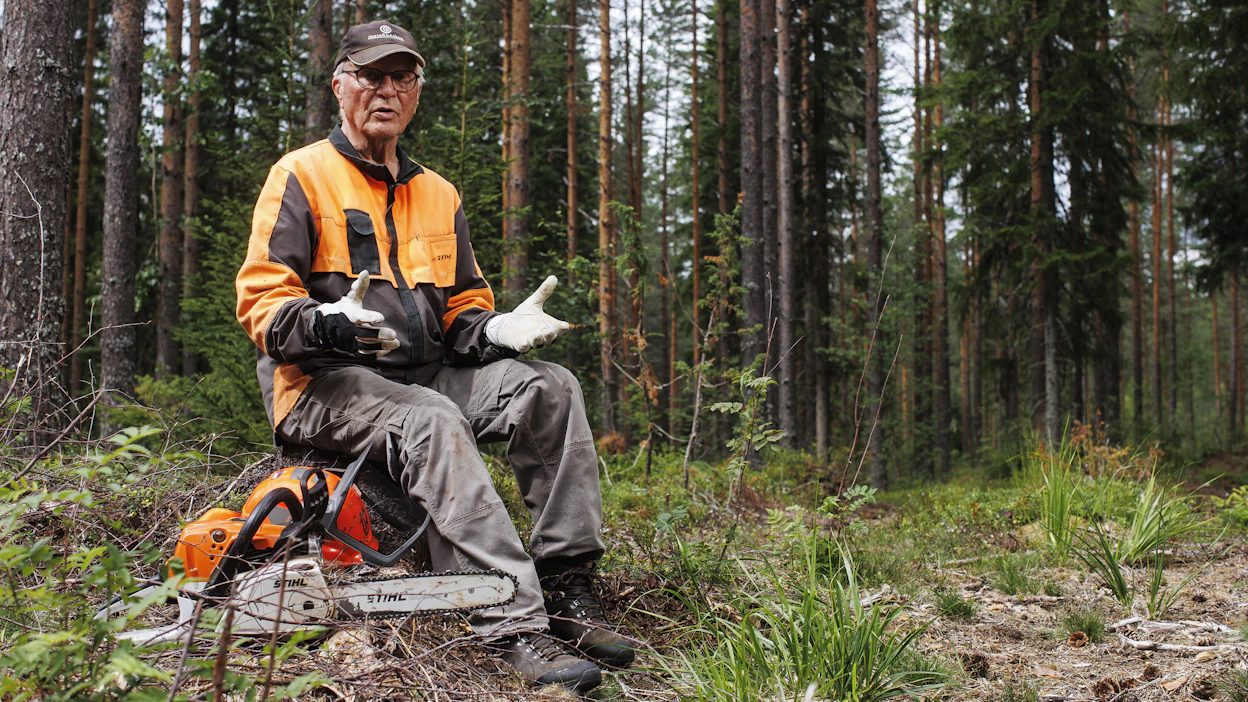 Metsään.fi-palvelun toimenpide-ehdotus puhtaalle männikölle tuntui metsänomistaja Ilpo Vuorisesta nurinkuriselta.