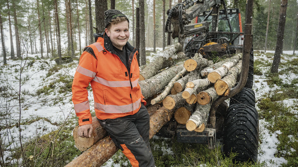 Lapualainen Janne Hella tiesi jo nuoresta lähtien, että haluaa metsänomistajaksi.
