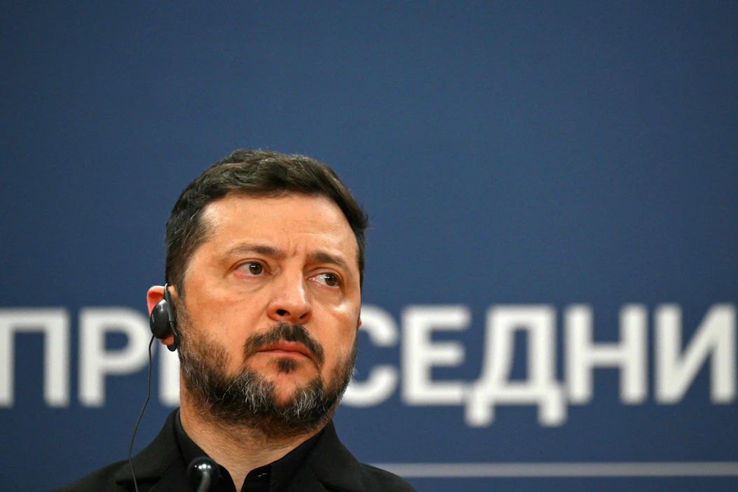 Presidentti Volodymyr Zelenskyi ilmaisi varoituksensa tiistai-iltaisessa puheessaan sen jälkeen, kun Venäjän ilmaiskut olivat surmanneet toistakymmentä ihmistä Kiovan ympäristössä. AFP/LEHTIKUVA.