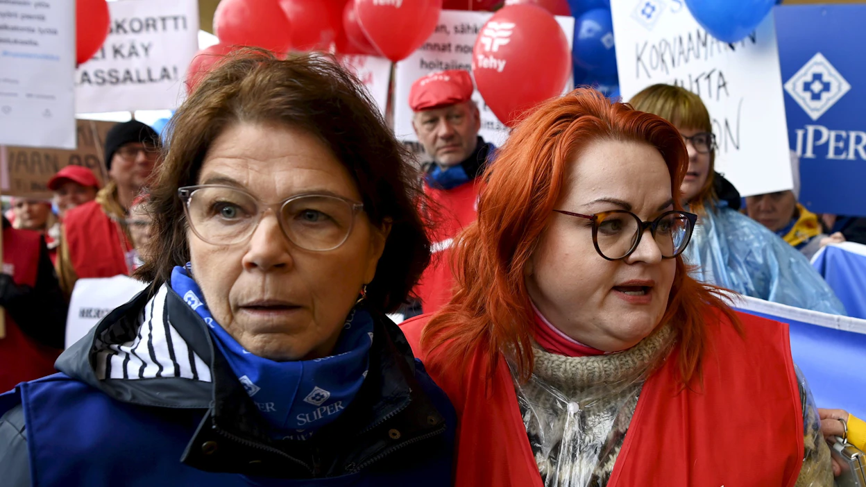 Superin Silja Paavola ja Tehyn Millariikka Rytkönen ovat taistelleet hoitajajärjestöjen johdossa hoitajille parempaa palkkaa.