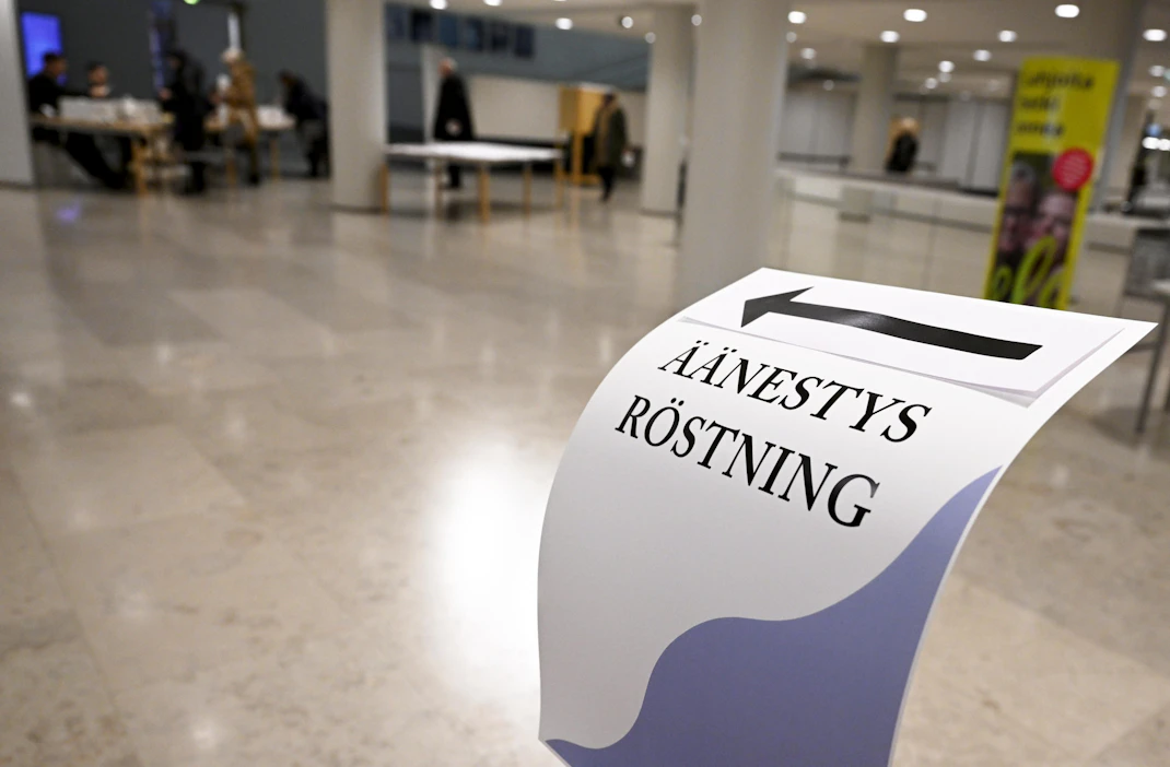 Ennakkoon voi äänestää vielä tiistaina. LEHTIKUVA / Vesa Moilanen.