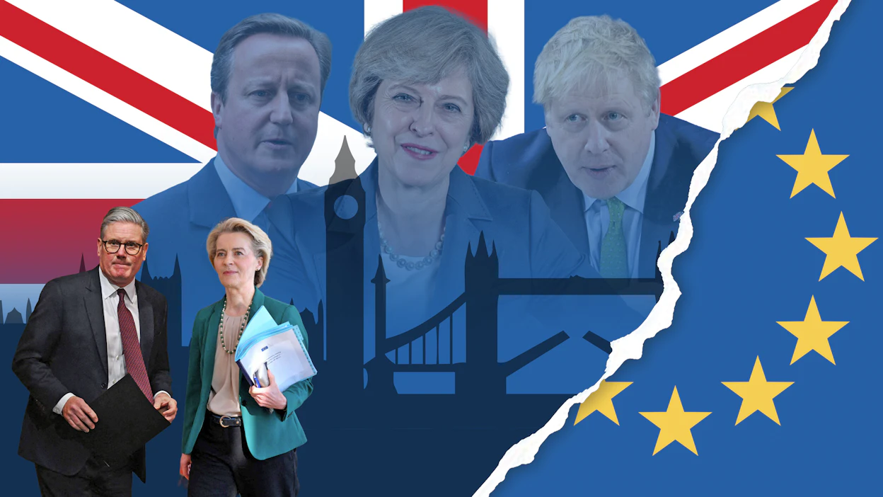 Britannian konservatiivien ajamasta Brexitistä on kulunut kymmenen vuotta. Nyt pääministeri Keir Starmer yrittää aktiivisesti lämmittää uudelleen EU:n ja saarivaltion välejä.
