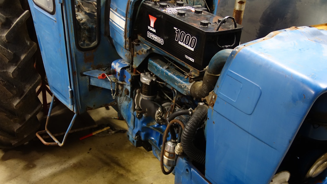 Ford pesun ja moottoripeltien irrottamisen jälkeen.