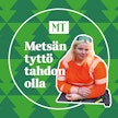 Metsäalan opiskelija Ilona Kankaanpää viihtyy metsässä myös vapaa-ajalla.