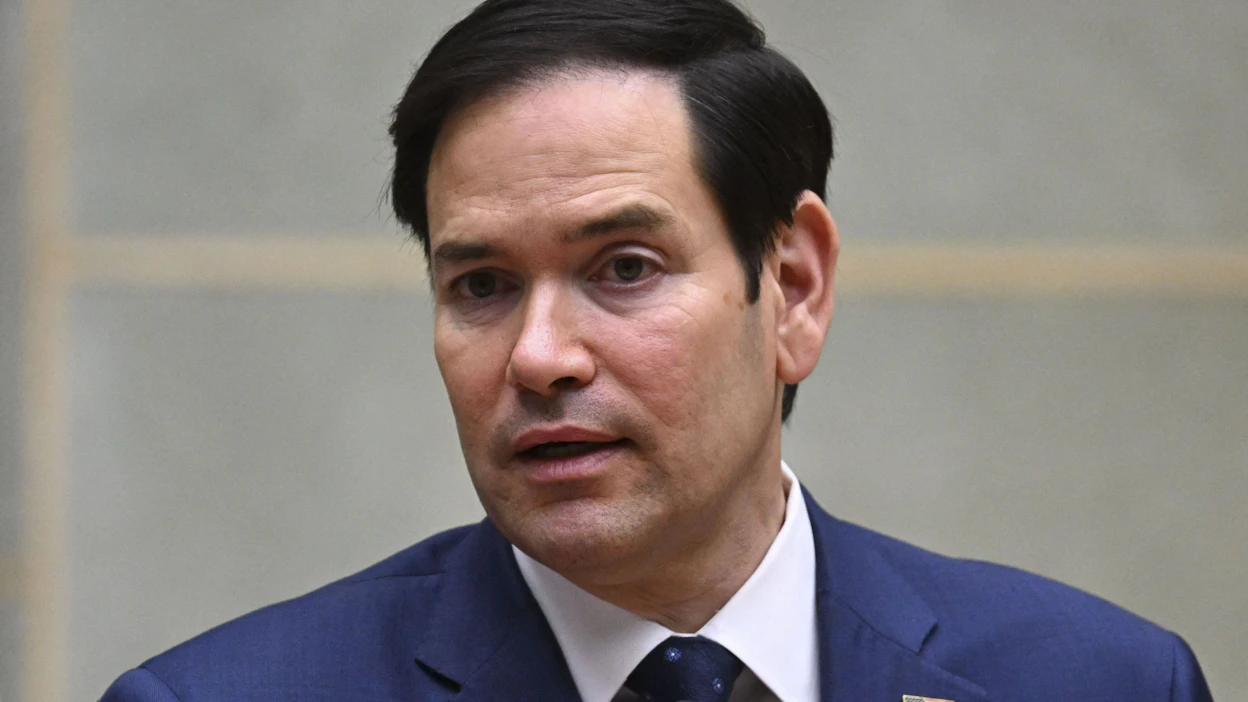 Yhdysvaltain ulkoministeri Marco Rubio saapui jo maanantaina Saudi-Arabian pääkaupunkiin Riadiin. Arkistokuva. LEHTIKUVA/AFP.