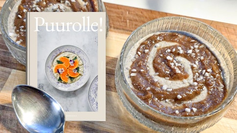 Puurolle! -kirjasta löytyy paljon puuroreseptejä, jotka on jaettu tuorepuuroihin, uunipuuroihin ja sesonkipuuroihin. 
