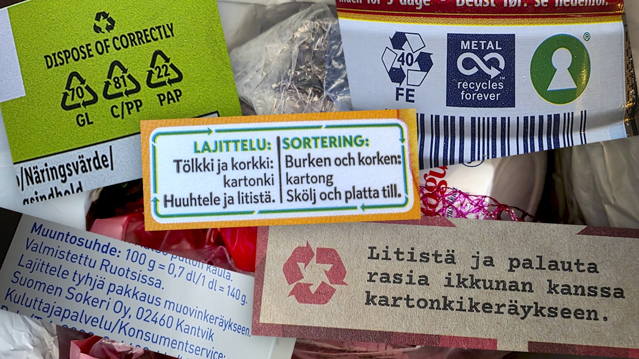 Kierrätysohjeiden kanssa kannattaa olla tarkkana.