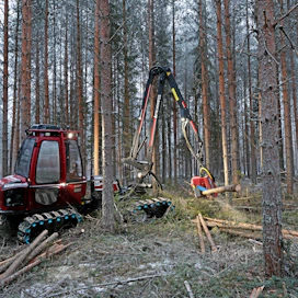 Pienmetsäkoneiksi luokiteltavilla koneilla harvennushakkuita voidaan suorittaa jopa ajourattomalla menetelmällä.