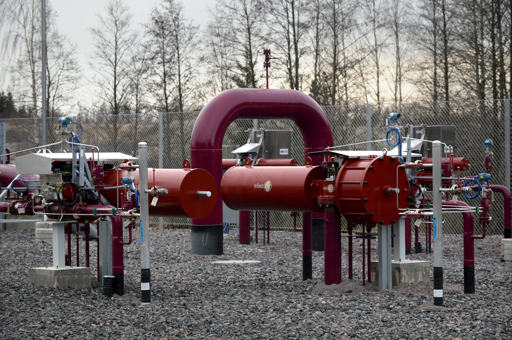 Suomen ja Viron välille rakennettua Balticconnector -kaasuputkea esiteltiin Inkoossa marraskuussa 2019. LEHTIKUVA / Mikko Stig.