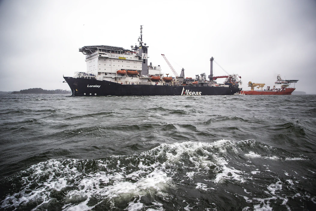 Putkenlaskualus Lorelay laski Suomen ja Viron välistä Balticconnectorin kaasuputkea keväällä 2019 Suomenlahteen.