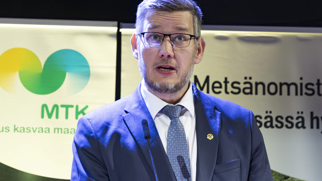 Kansanedustaja Eerikki Viljanen toimi MTK:n tehtävässä jo ennen uudelleenvalintaansa eduskuntaan. Arkistokuva.