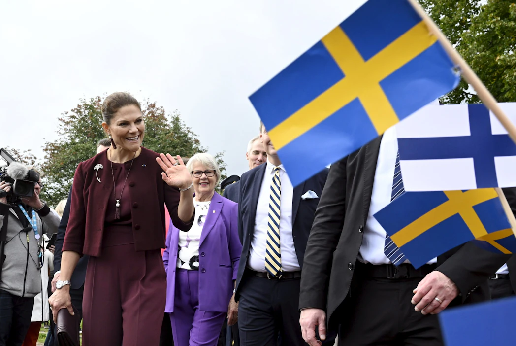 Ruotsin kruununprinsessa Victoria vierailee Suomessa huhtikuun loppupuolella. Arkistokuva vierailulta syyskuussa 2023. LEHTIKUVA / Markku Ulander.