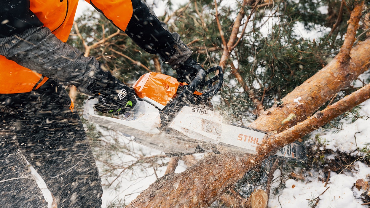 Stihl on panostanut uusien sahojensa teho-paino -suhteeseen.