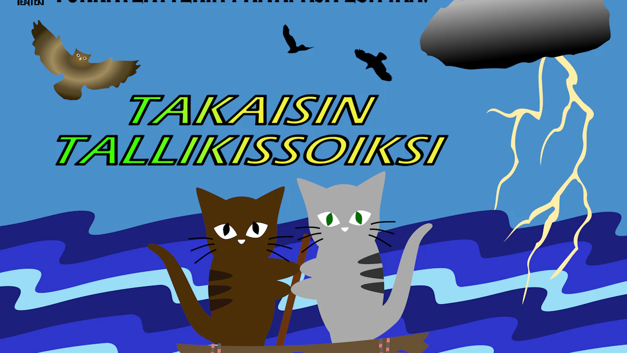 Osa Tukkateatterin esityksistä on kiertäviä. Eläinaiheinen satu saa esityksiä lähipäivinä Tampereen seudun kirjastoissa.