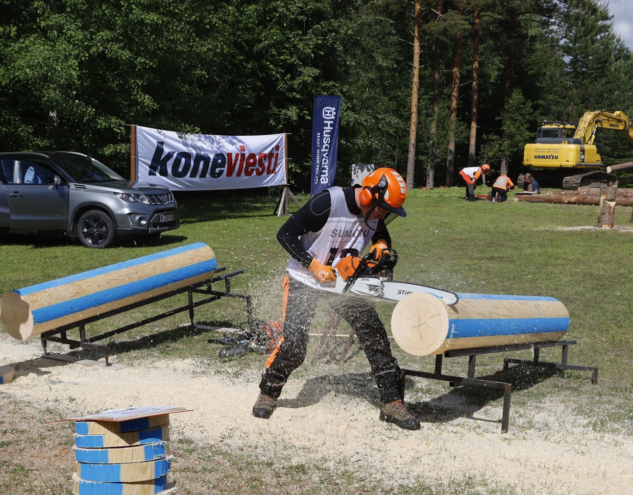 Viron Raino Kivi oli kokonaiskilpailun kolmonen. Virolaiset tekivät tasaista jälkeä läpi kisan.
