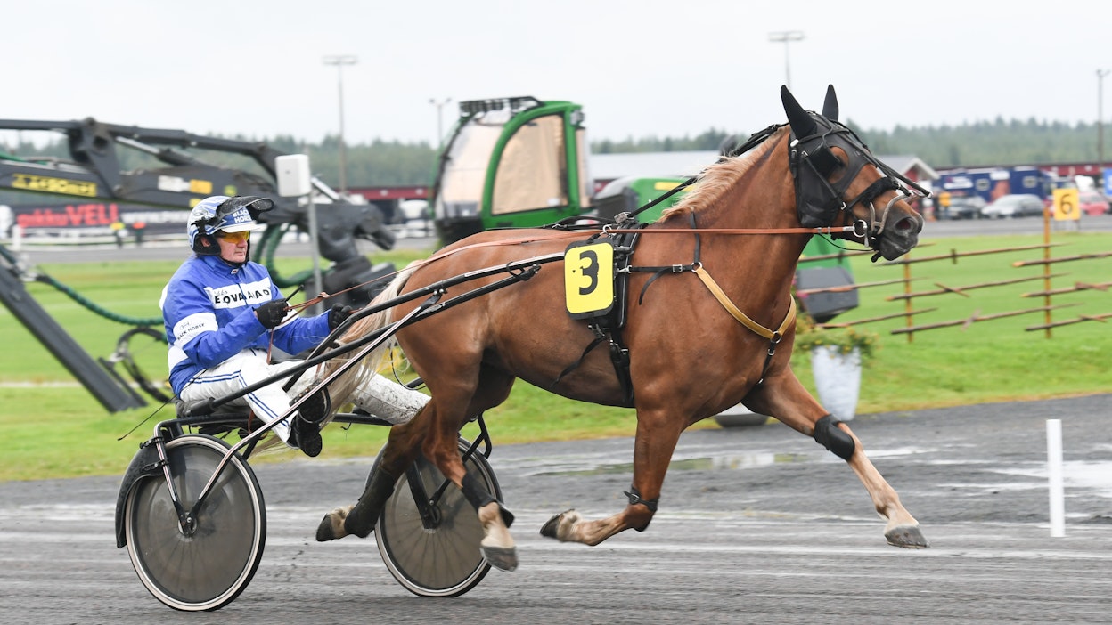 Missin Valma ja Juhani Harmoinen Ylivieskassa.