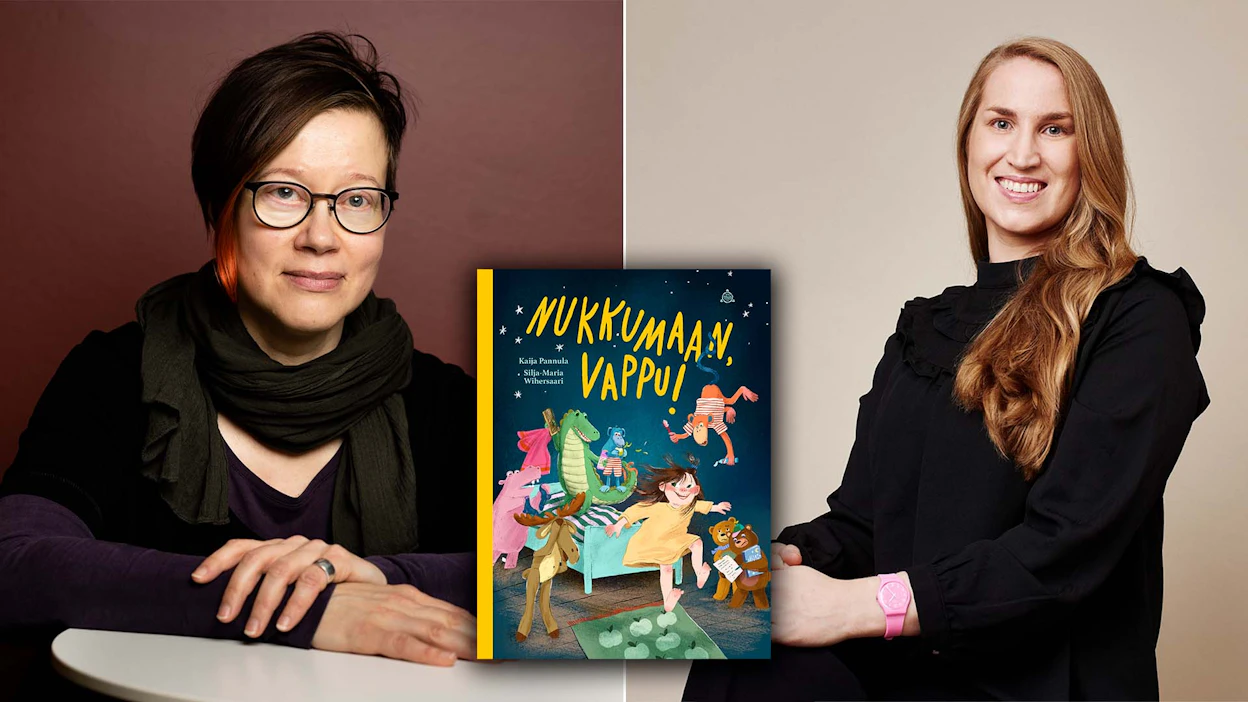 Kaija Pannula & Silja-Maria Wihersaari (kuv.): Nukkumaan, Vappu! 2024. WSOY. 32 sivua.