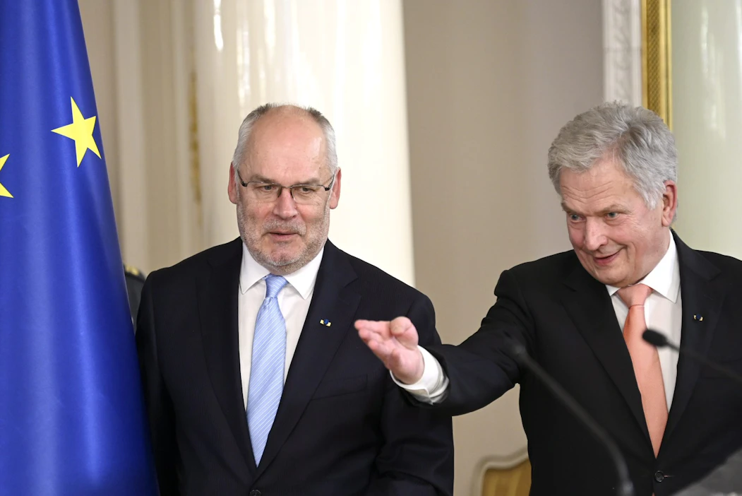 Alar Karis ja Sauli Niinistö Helsingissä lokakuussa 2021. LEHTIKUVA / Markku Ulander.