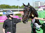 Yhden Miina Kinnusen viime vuoden neljästä STL-hoitajavoitosta toi Arquana As Elitloppetlauantain Diamantsto-finaalissa.