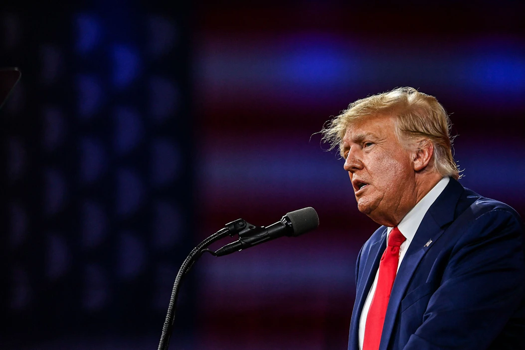 Yhdysvaltain ex-presidentti Donald Trump on kiistänyt häntä vastaan Georgian osavaltiossa nostetut syytteet. LEHTIKUVA/AFP.