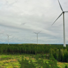 Tuulivoimaloita Porissa vuonna 2021. 