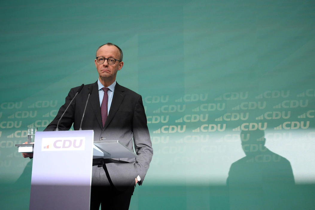 Liittokansleriksi nousee kristillisdemokraattien Friedrich Merz. LEHTIKUVA / AFP.