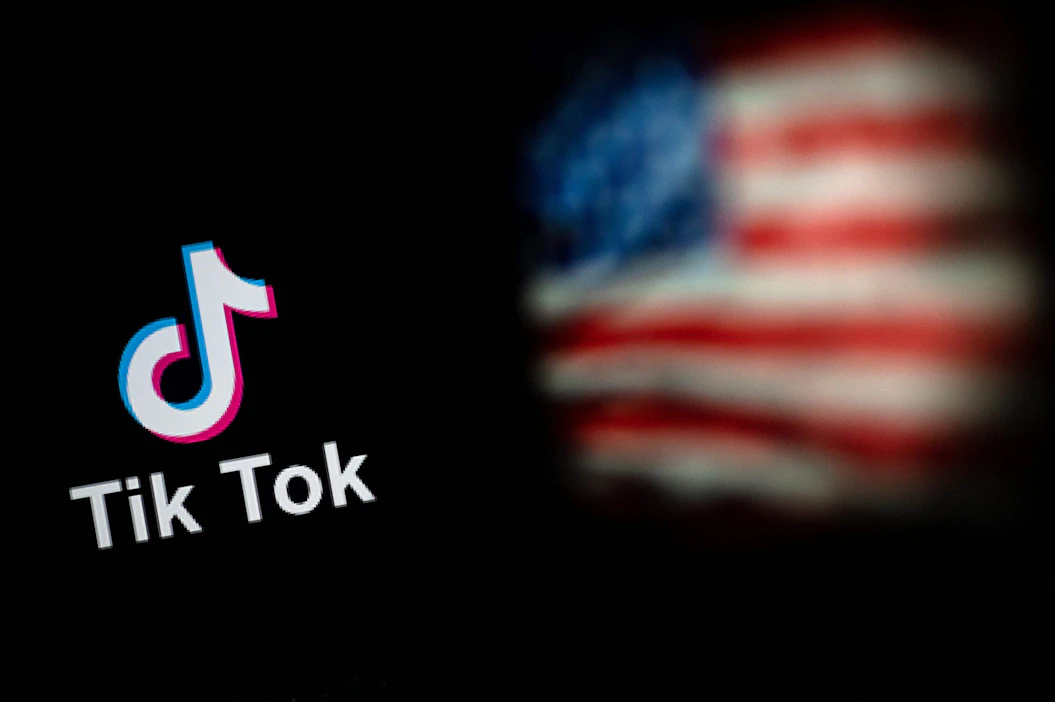 Tiktok on kiinalaisen teknologiayhtiö ByteDancen kehittämä sosiaalisen median palvelu. Tiktokin tietoturva on herättänyt huolta etenkin länsimaissa. LEHTIKUVA / AFP.