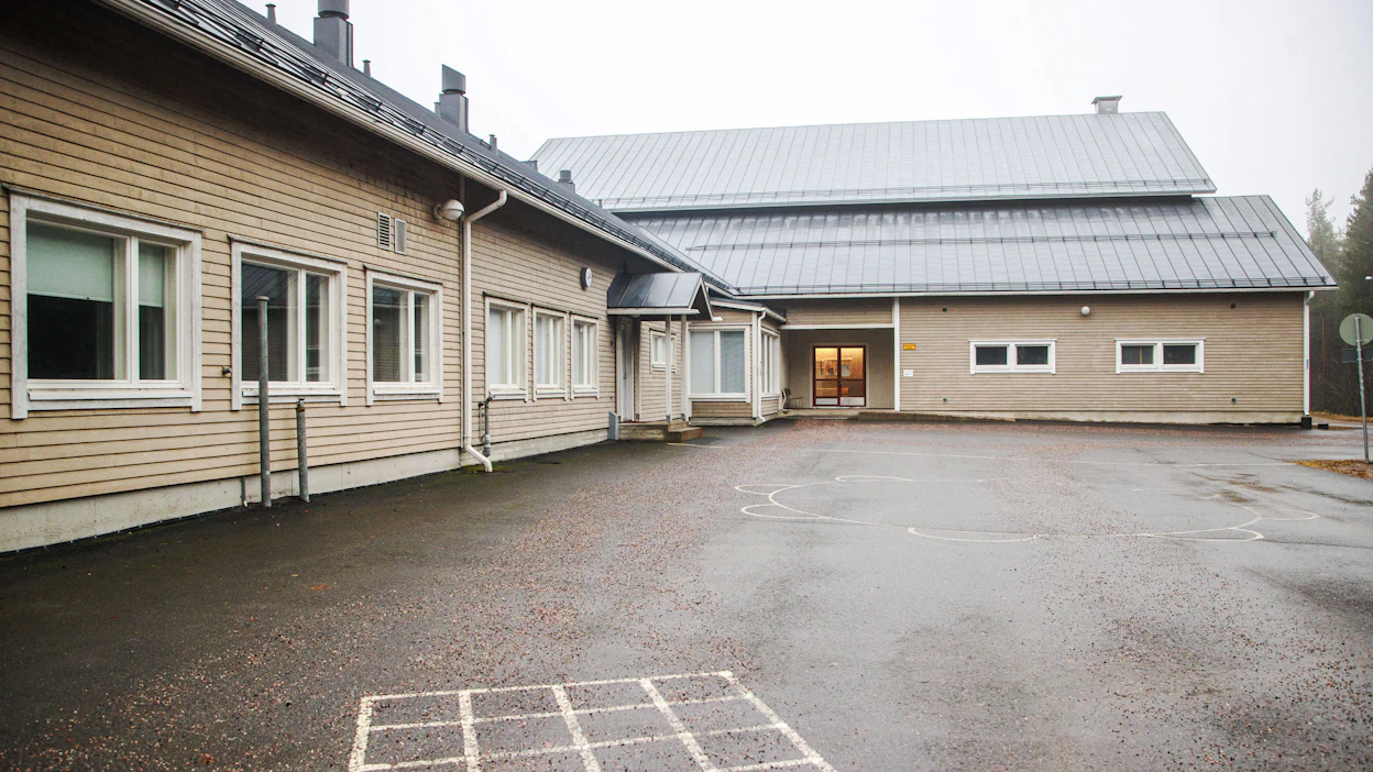 Kyläkoulu. Kuvituskuva.