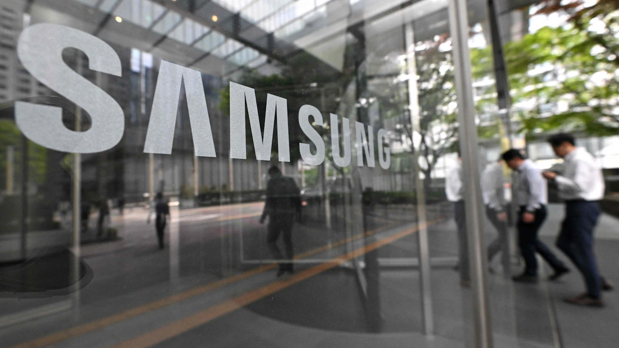 Eteläkorealaista elektroniikkavalmistajaa Samsung Electronicsia uhkaa yhtiön historian ensimmäinen lakko. LEHTIKUVA/AFP.