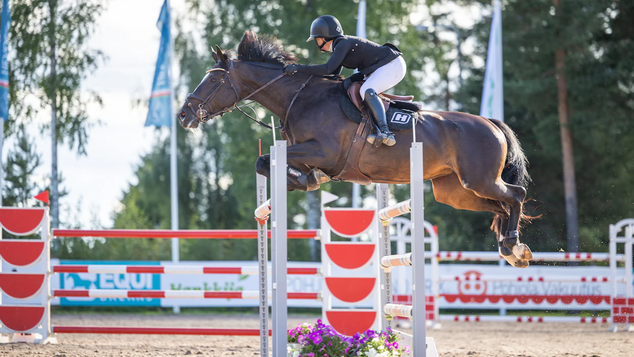 Petra Heikkisen Oechie-K teki nollan, mutta ratsastaja ei ollut tyytyväinen tunteeseen.