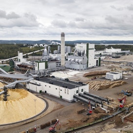 Kapasiteetin kasvattaminen on lisännyt sellutehtaiden puuntarvetta. Kuvassa Metsä Groupin uusi biotuotetehdas Äänekoskella.