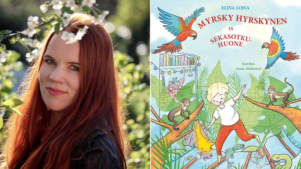 Elina Loisa: Myrsky Hyrskynen ja sekasotkuhuone. Avain. 36 sivua.