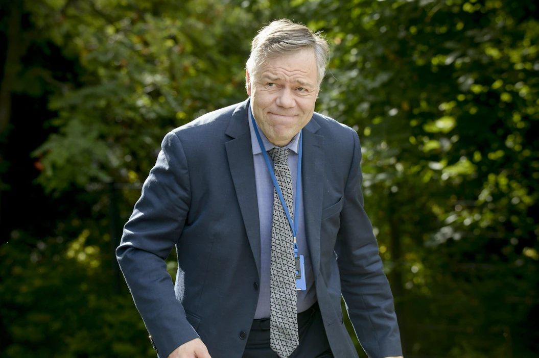 Valtiovarainministeriön kansliapäällikkö Juha Majanen on ollut paikalla jo kuudesti. LEHTIKUVA / MIKKO STIG .
