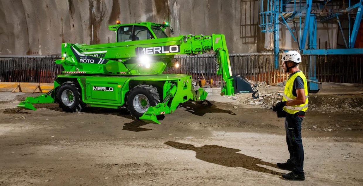 Merlo esittelee kurottajien uudet Roto 16- ja 18-mallisarjat. Nostokyvyn kerrotaan kasvaneen 1 000 kiloa. Uutuuksiin saa myös uudistetun kauko-ohjauksen.
