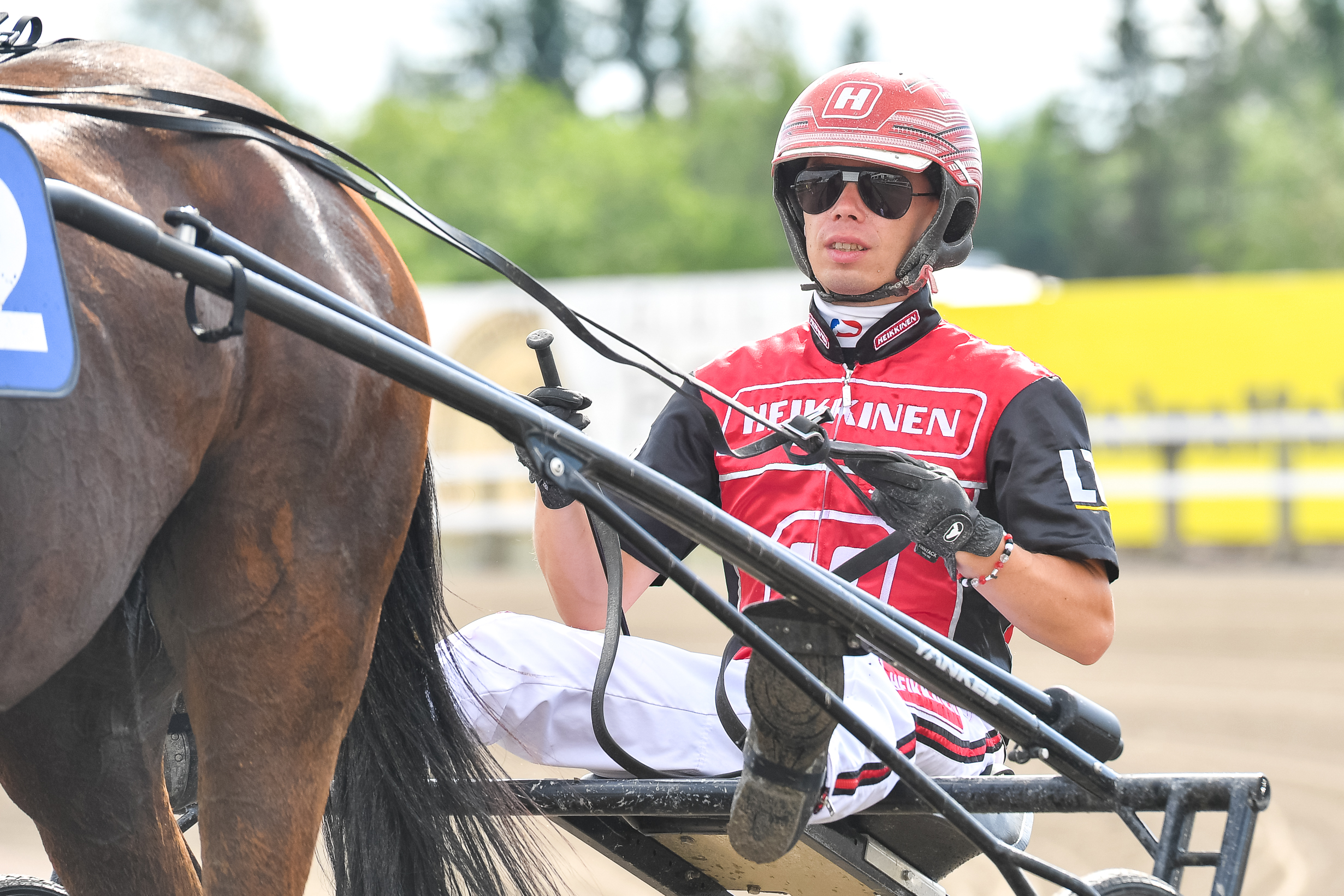 Santtu Raitala ajaa kilpaa tiistai-iltana Cesenassa.