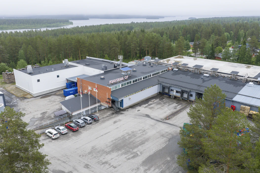 Kiantama oy:n tuotantolaitos Suomussalmen Marjatiellä.