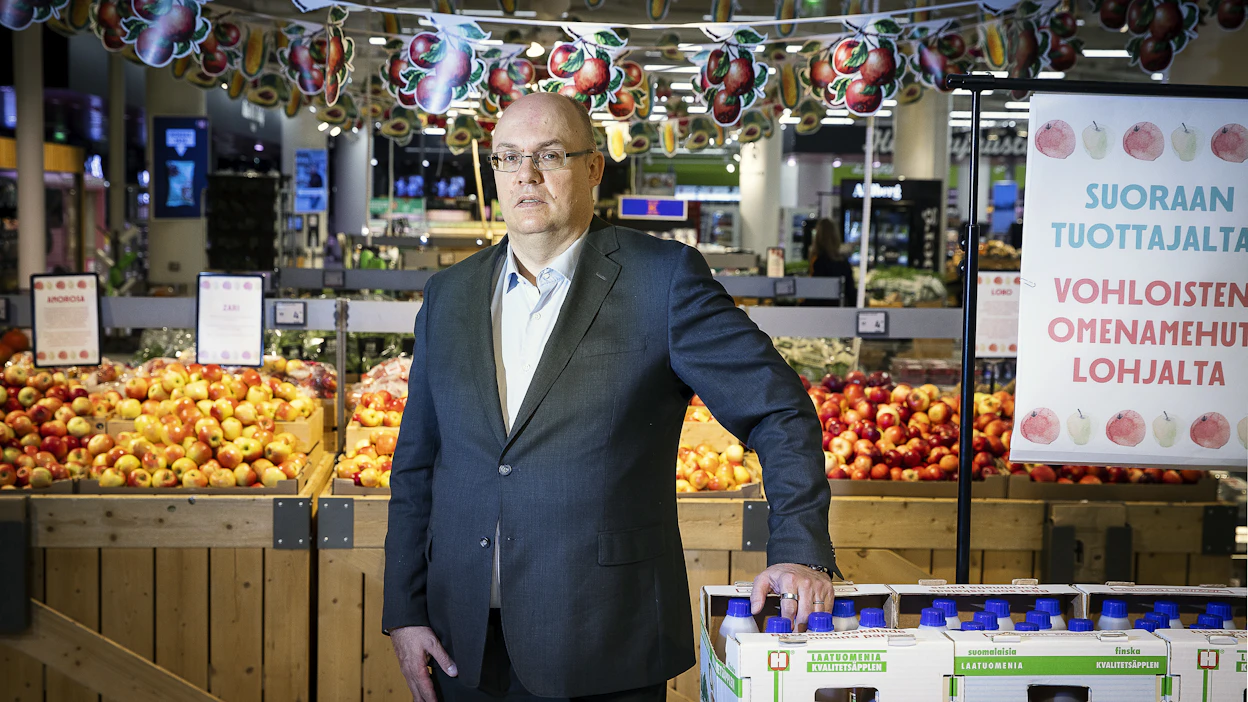 ”Vahva kotimainen alkutuotanto ja kilpailukykyinen elintarviketeollisuus ovat myös Keskon etu”, Keskon päivittäistavarakaupan toimialajohtaja Ari Akseli toteaa.