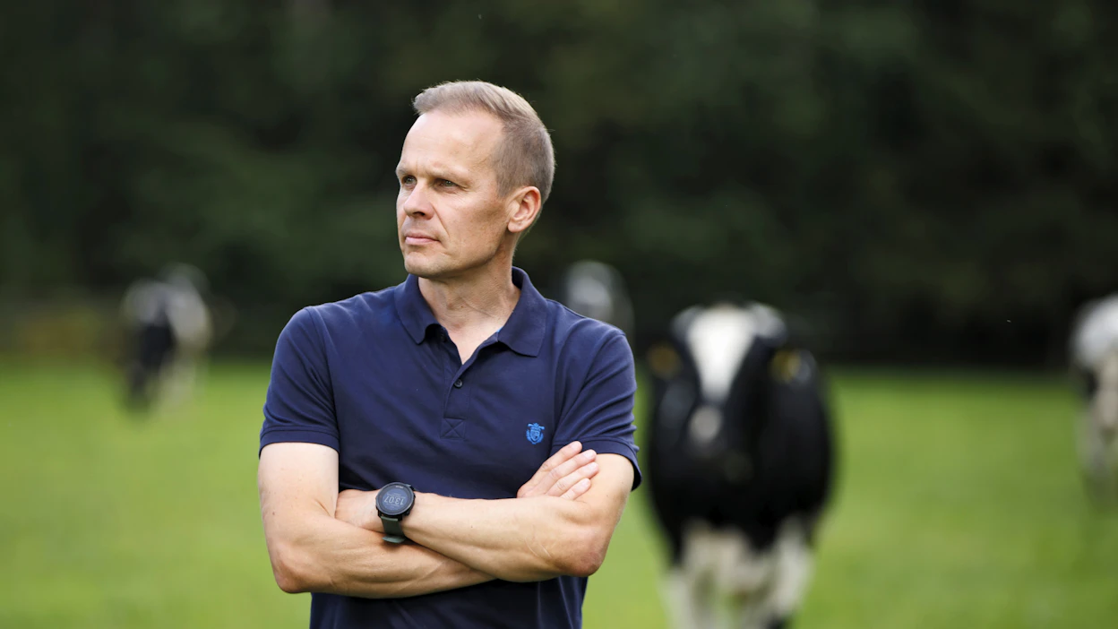 Markku Siponen kuvattuna kotitilallaan Kiuruvedellä. Kuvituskuva.