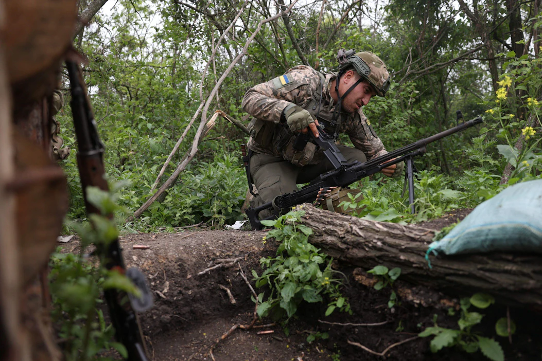 Yhdysvaltalaisen ajatushautomon mukaan Ukraina on saavuttanut taktisesti merkittäviä voittoja läntisen Zaporizhzhjan alueella. LEHTIKUVA/AFP.