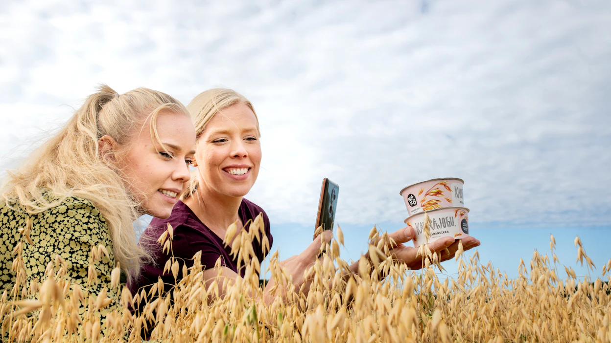 Marjaana Vuorio ja Annamari Jukkola perustivat kaurapohjaisia tuotteita valmistavan Mö Foodsin vuonna 2017.