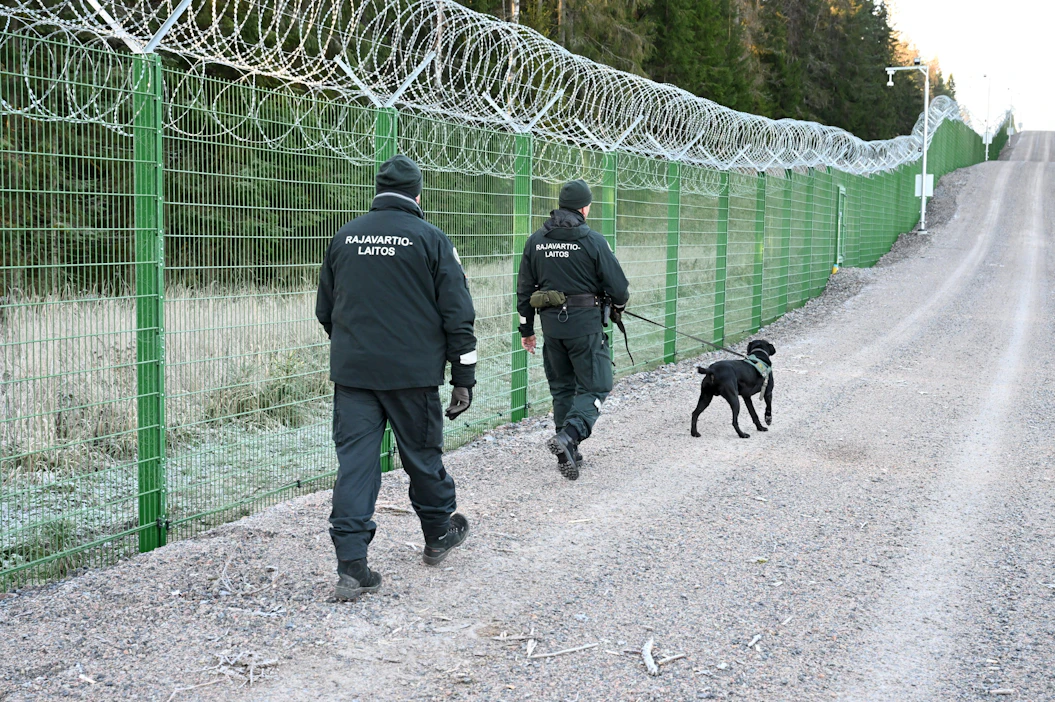 Pelkolan pilottiaidan hinta oli noin kaksi kolmasosaa budjetoidusta. Rajavartiolaitos esitteli hanketta Imatralla torstaina. LEHTIKUVA / JUSSI NUKARI.