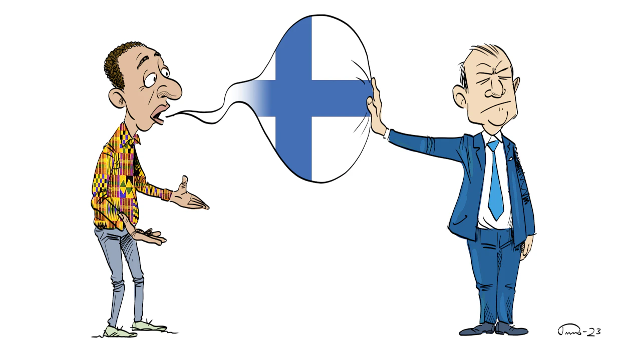 Suomalaisten asenne ratkaisee, että vaihdetaanko äidinkieli automaattisesti englantiin.