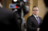 Hallituksenmuodostaja Petteri Orpon (kok.) mukaan neuvotteluissa keskitytään yrittämisen toimintaympäristön parantamiseen ja siinä paikallinen sopiminen on iso elementti. LEHTIKUVA / Seppo Samuli. 
